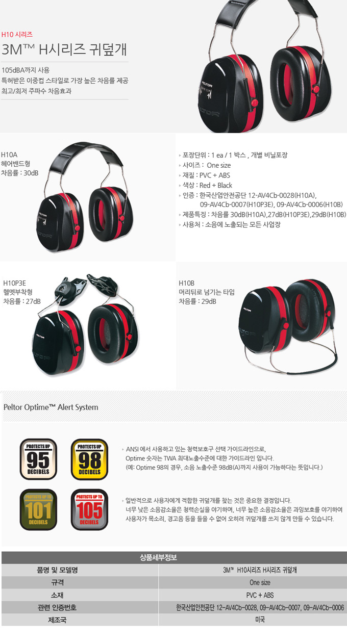 3M H10 시리즈