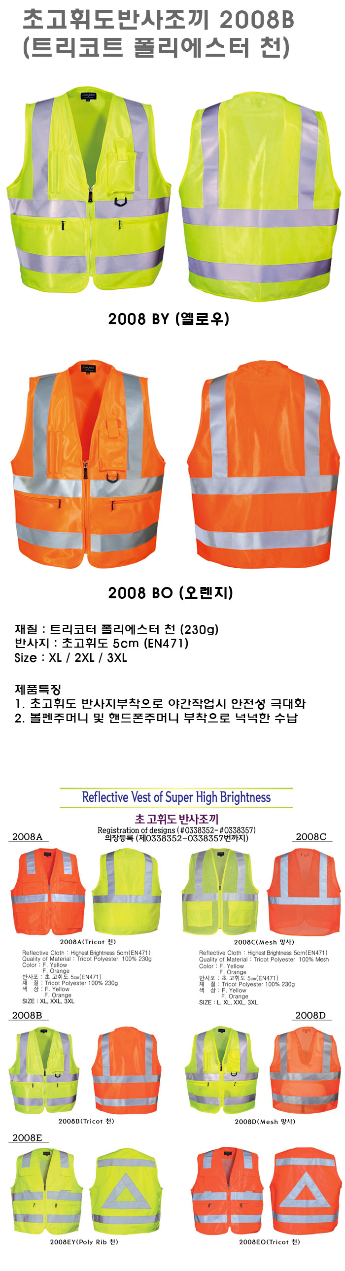 초고휘도반사조끼
