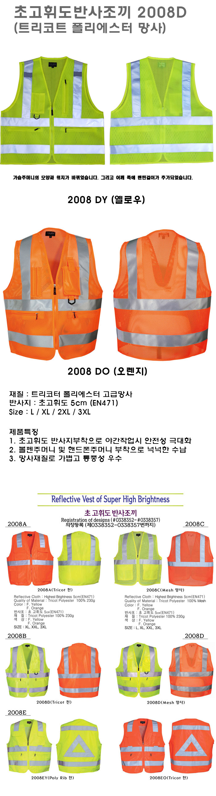 초고휘도반사조끼