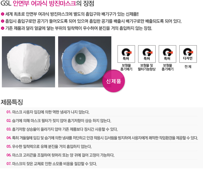 GSL2000 신형마스크