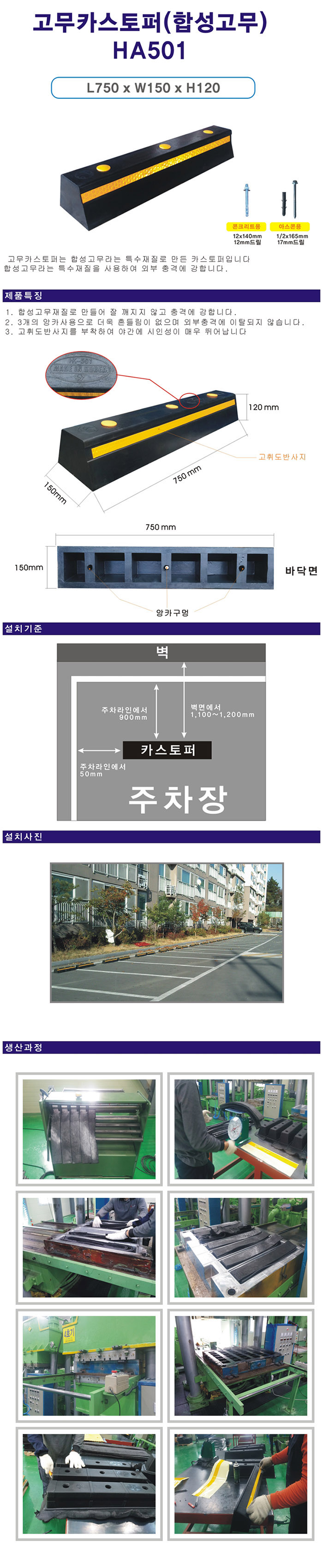 고무카스토퍼 HA501