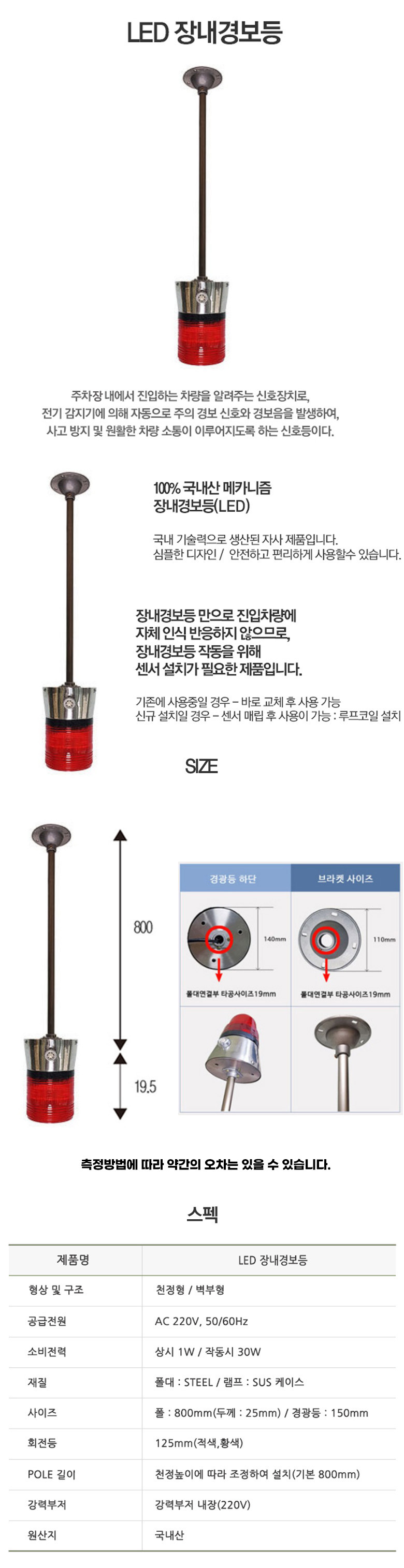 LED 장내경보등