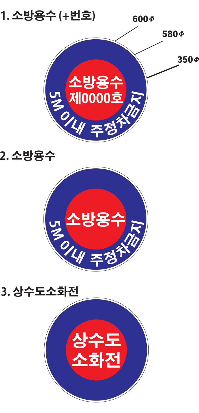 소방용수 표지판