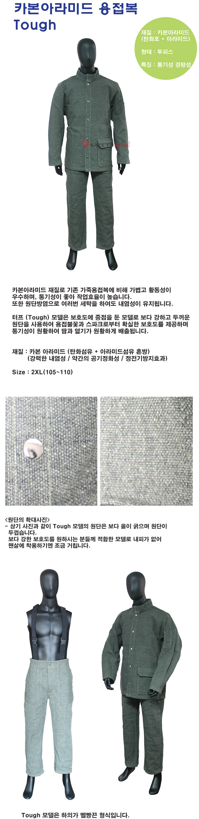 카본아라미드 용접복