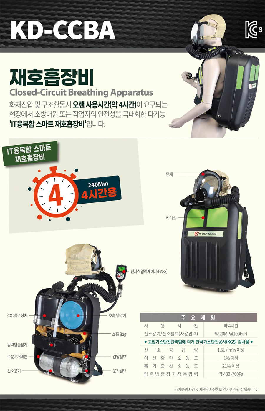 KD-CCBA 재호흡장비