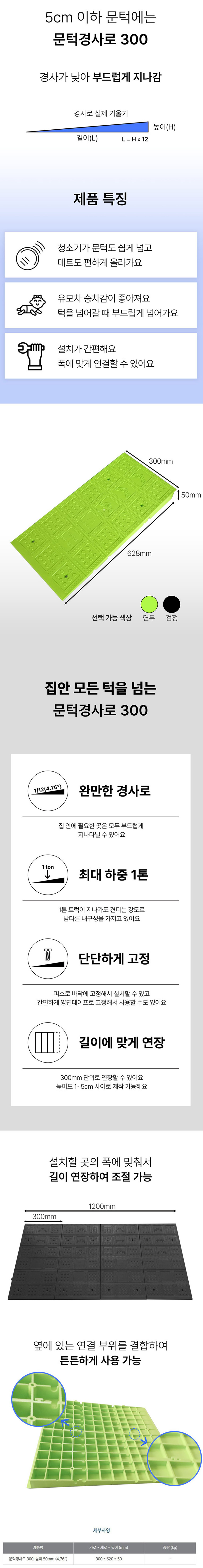 문턱경사로 300mm