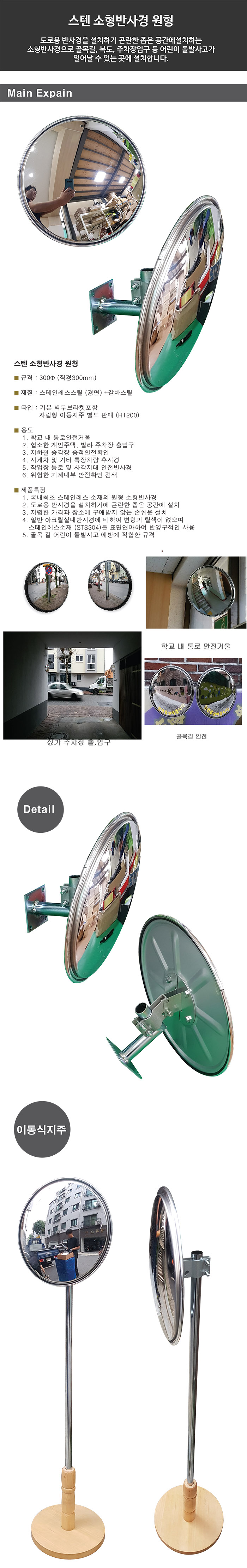 소형스텐반사경 원형