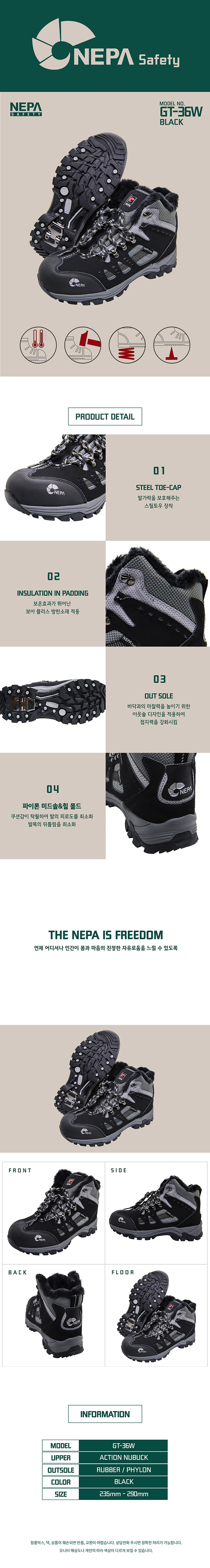 NEPA GT-36W Black