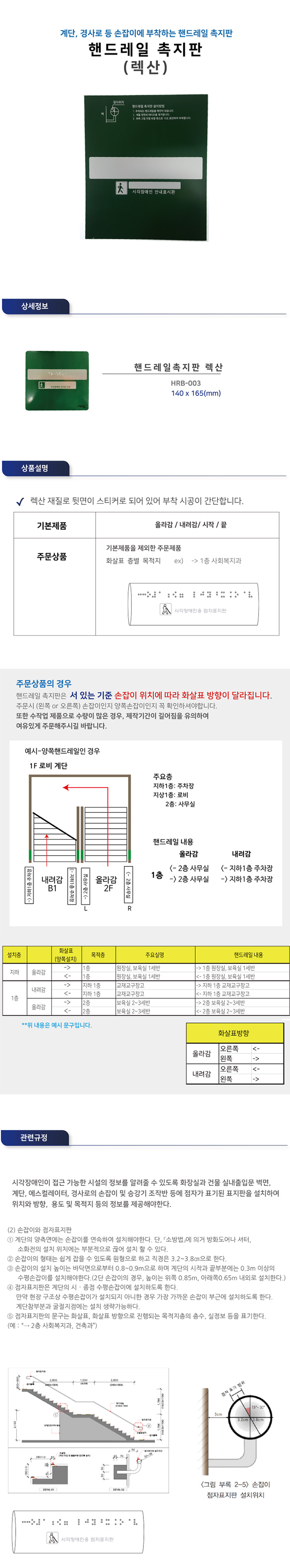 핸드레일촉지판