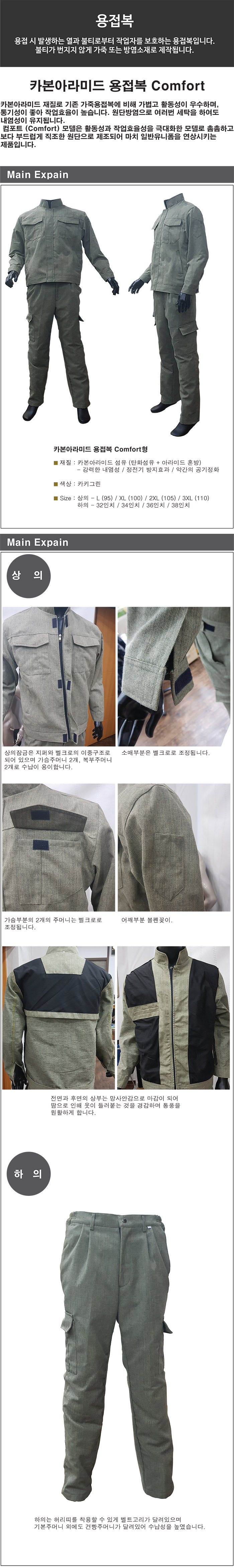 카본아라미드 용접복