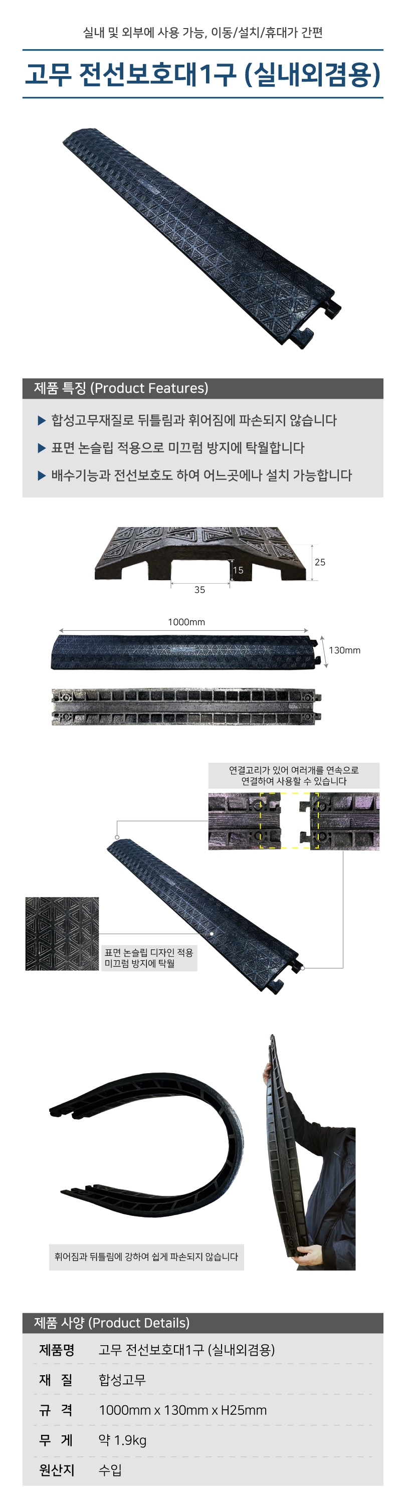 고무전선보호대 1구