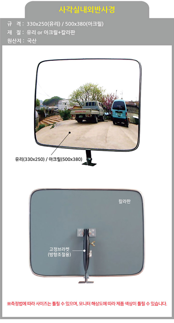 사각 실내외반사경