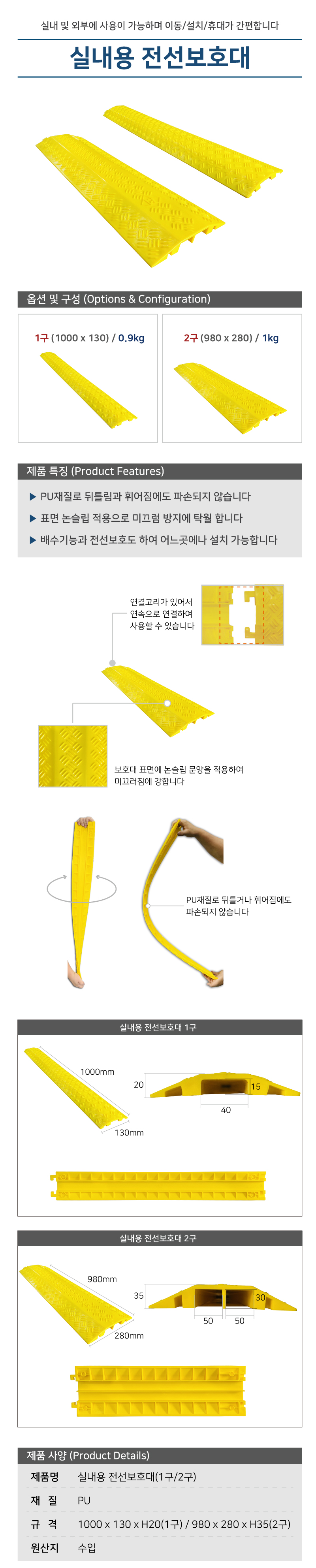 실내용전선보호대