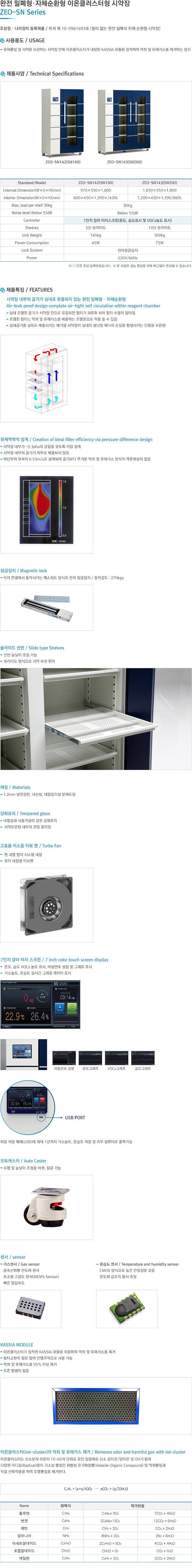 ZEO 밀폐형시약장