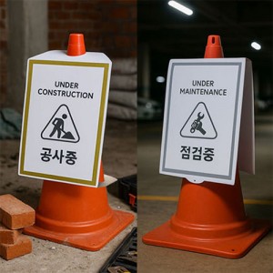 멀티 칼라콘 입간판