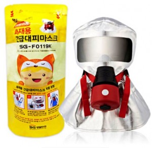 어린이용화재대피마스크