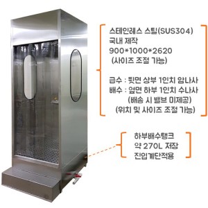 비상샤워기 스텐부스형