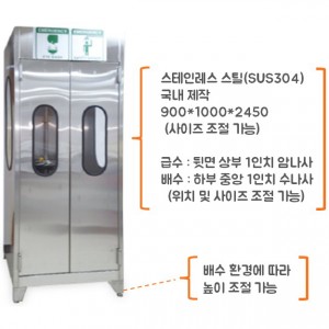 비상샤워기 스텐부스형
